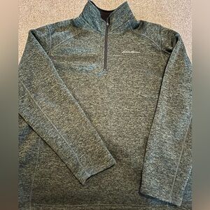 Eddie Bauer Forest Green Quarter-Zip pullover